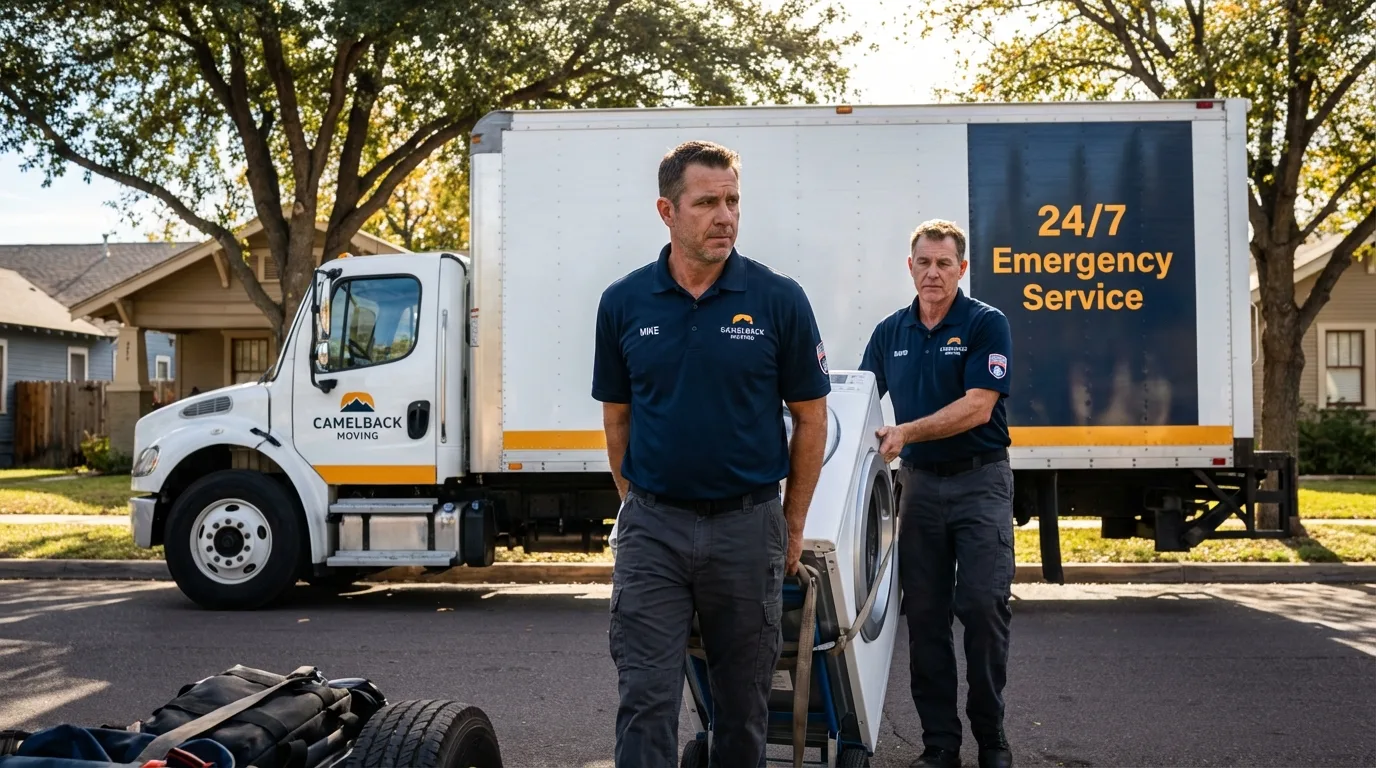 CamelBack Moving crew loading furniture in Chimayo, NM